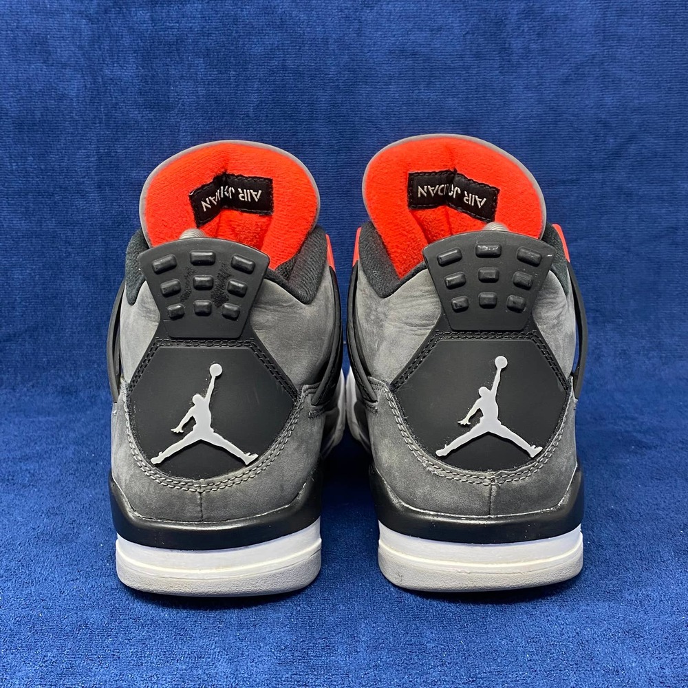 Air Jordan 4 'Infared', Gray/Charcoal/Red, women's US 9 - Picture 6 of 10